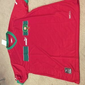 Morocco  Puma red football soccer shirt mens XL NWT